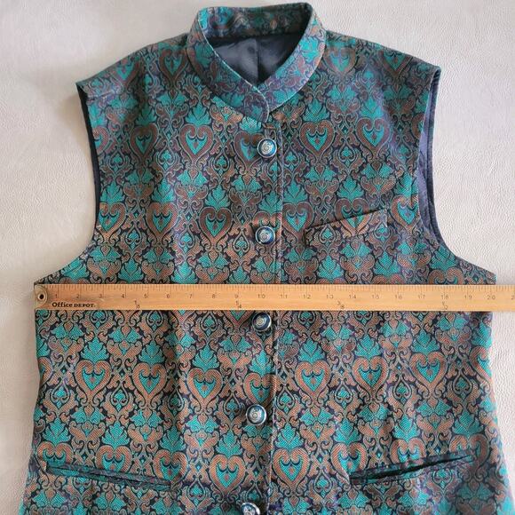 Mens Hike Wedding Waistcoat Nehru Jacket Asian Indian Pakistani Size 42 - Picture 9 of 13